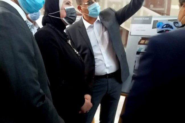 وزيرة التجارة والصناعة تتفقد مبنى الجناح المصري بمعرض اكسبو دبي 2020