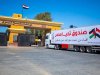 وصول قافلة صندوق تحيا مصر إلى ميناء رفح لتوصيل المساعدات إلى غزة