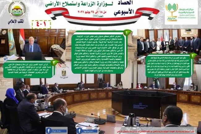 بالانفوجراف.. نشاط وزارة الزراعة خلال أسبوع