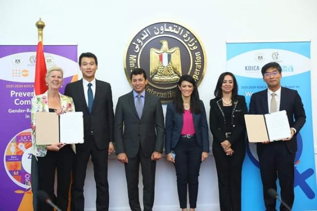 توقيع اتفاقيتين بين هيئة الأمم المتحدة للمرأة وصندوق الأمم المتحدة للسكان ووكالة التعاون الدولي الكورية لتعزيز المساواة بين الجنسين وتمكين المرأة