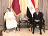 السيسي يلتقي في العاصمة العراقية بغداد مع أمير دولة قطر