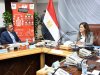وزيرة التخطيط  تلتقي أعضاء غرفة التجارة الأمريكية 