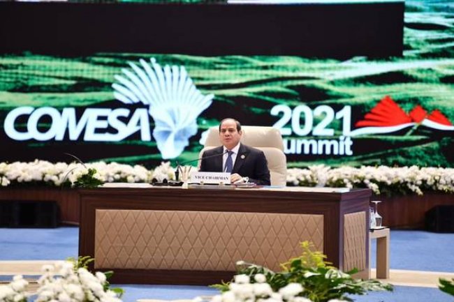 السيسي يعلن اعتماد الخطة الاستراتيجية متوسطة المدى للكوميسا "2021-2025"