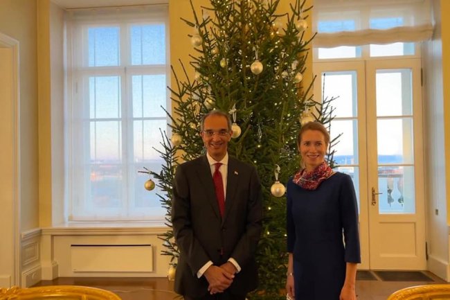 "طلعت " يستعرض تجربة الحكومة الإلكترونية أمام رئيسة وزراء إستونيا