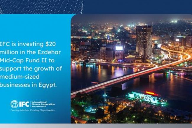 «التمويل الدولية» تستثمر 20 مليون دولار بصندوق «ازدهار» لدعم الشركات المتوسطة بمصر