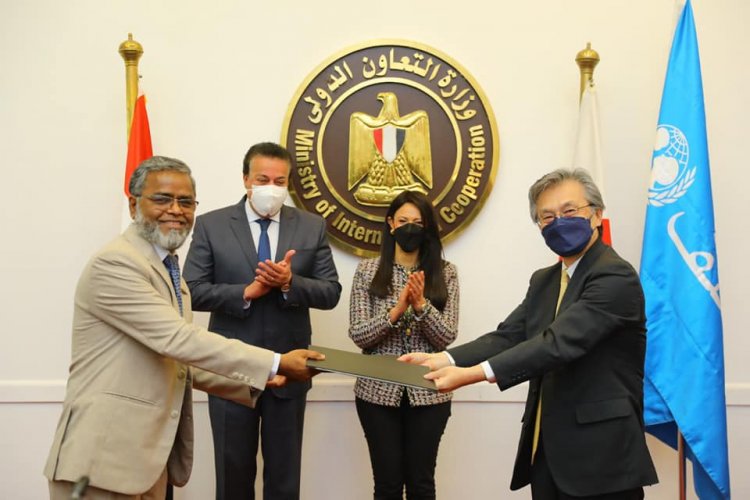 توقيع اتفاقية بين السفارة اليابانية فى القاهرة و"اليونيسيف" لمشروع توسيع نطاق اللقاحات المضادة لكورونا