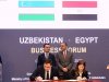 توقيع مذكرات تفاهم لعقد شراكات استثمارية خلال منتدى الأعمال المصرى الأوزبكى