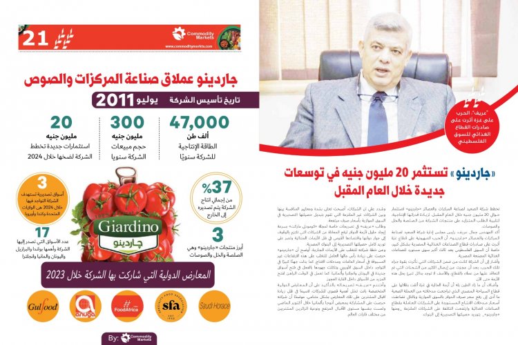 اقراء في العدد الجديد من كومودتي ماركت أفريقيا تشعل المنافسة بين كبار منتجي الغذاء فى العالم 